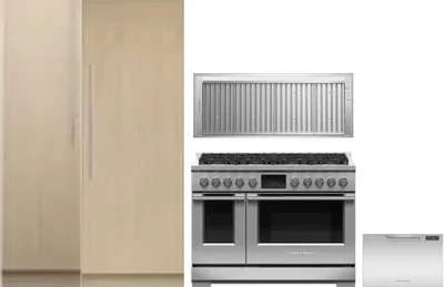 5 Piece Package Includes Refrigerator, Freezer, Range, Hood And Dishwasher